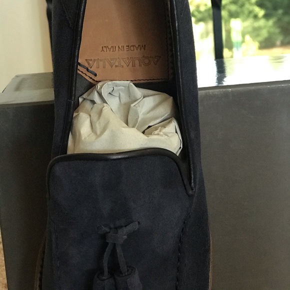 Aquatalia weatherproof falco mens dress shoe suede - Picture 3 of 5